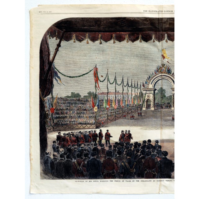 1860 English Newspaper - the Illustrated London News, Oct 27 1860 (Recto-Verso, Colored) For Sale - Image 4 of 11