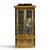 Mastercraft Neoclassical Brass and Glass Vitrine Cabinet This cabinet measures: 40.5 wide x 16 deep x 87 inches high...