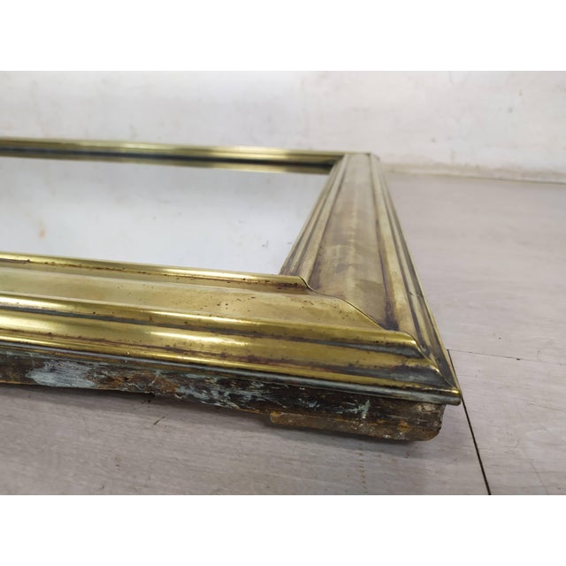 Brass Bistro Mirror For Sale - Image 14 of 18