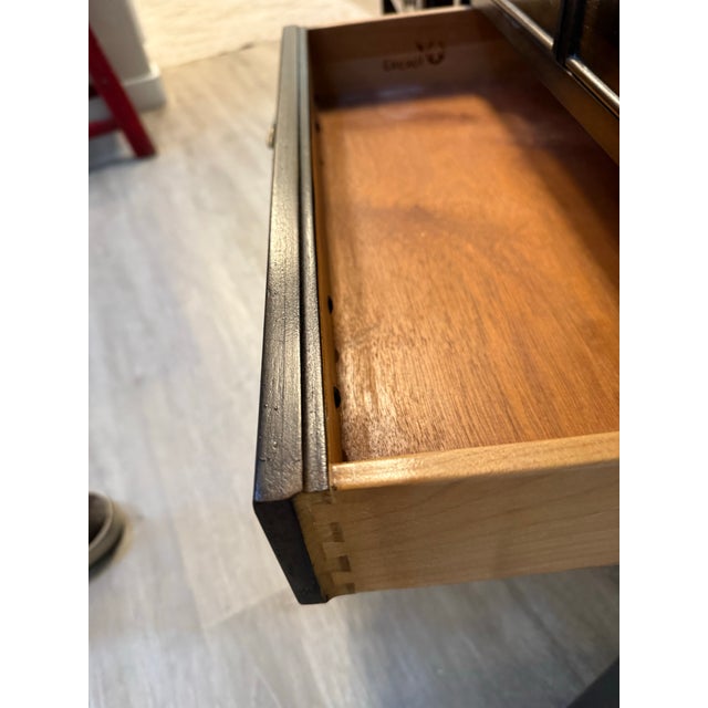 Drexel Nightstands a Pair Crossbanded Mahogany With Inlay For Sale - Image 9 of 10