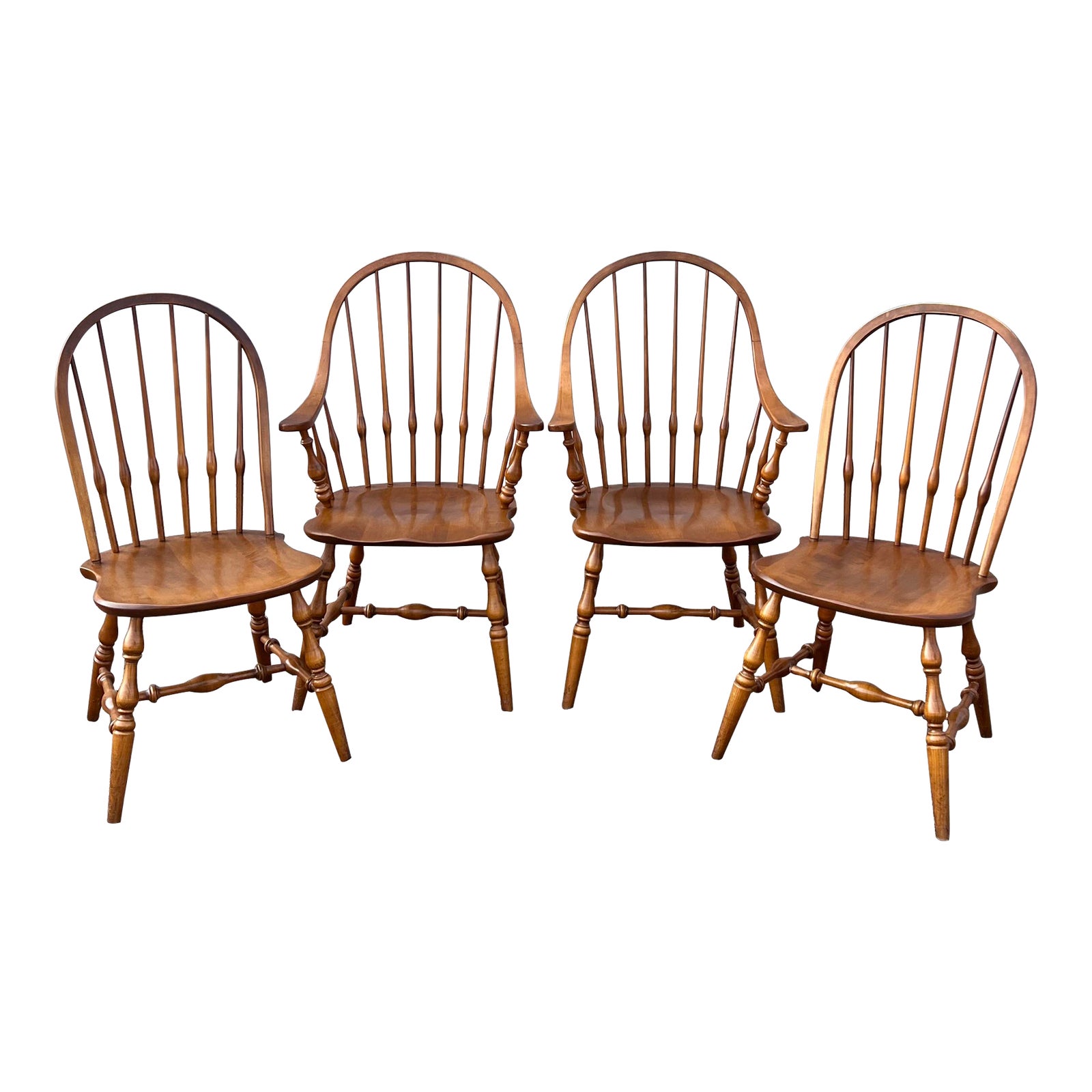 Ethan Allen 1776 Collection Windsor Chairs Set of 4 Chairish