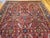 Vintage Persian Heriz Rug, Hand-Knotted Wool, Allover Geometric Pattern, Red & Blue, 8x11 For Sale - Image 10 of 15