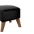 Not Yet Made - Made To Order Black Leather and Smoked Oak My Own Chair Footstools by Lassen, Set of 4 For Sale - Image 5 of 6