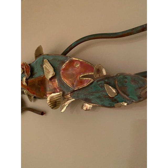 Original Handmade Copper Fish Wall Sculpture Chairish
