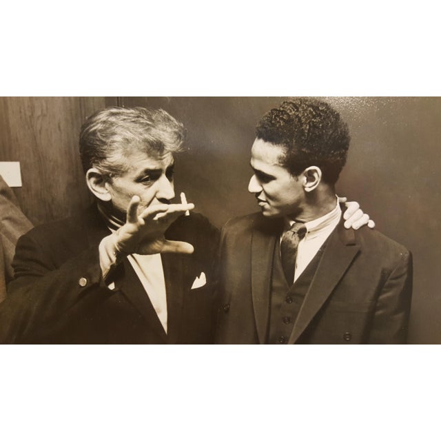 Bernstein Photograph By well know Photographer Alfred Statler. These prints were acquired through an auction of his...