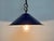Blue Industrial Blue Enamel Factory Pendant Lamp, 1950s For Sale - Image 8 of 15