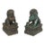 Antique Bronze Guardian Lions or Foo Dogs - A Pair For Sale