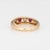 Ruby Diamond Band Size 7 Vintage 14k Yellow Gold Ring Estate Stacking Jewelry For Sale In Los Angeles - Image 6 of 7