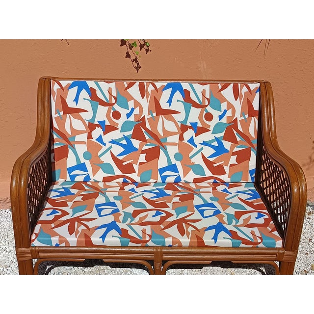1970s Vintage Rattan Sofa, 1970s For Sale - Image 5 of 12