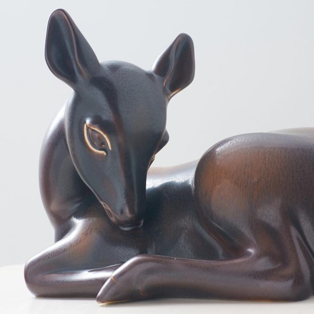 1960s Stoneware Fawn by Gunnar Nylund For Sale In San Francisco - Image 6 of 6