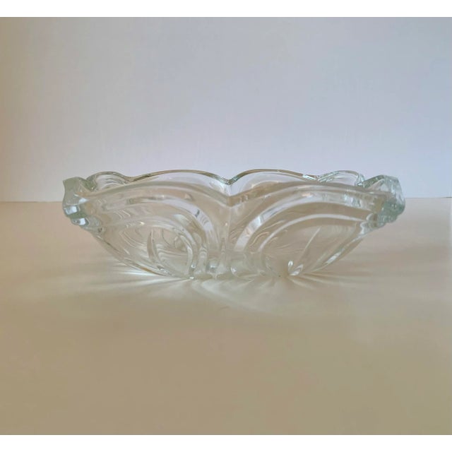 Traditional 1990s Glass Flower Candy Dish For Sale - Image 3 of 6