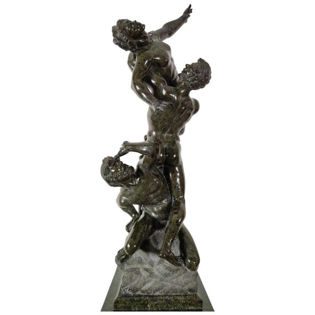 Abduction of Sabine, 19th Century, Serpentine Sculpture For Sale - Image 10 of 14