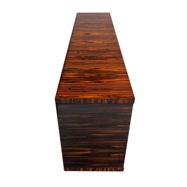 Brown Mid-Century French Ebony of Macassar Buffet For Sale - Image 8 of 9