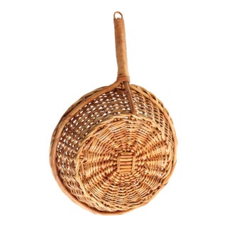 Farmhouse Vintage French Pâtisseries Serving Basket W/Handle For Sale