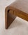 Brown Karl Springer-Style Organic Modern Grasscloth Waterfall Desk For Sale - Image 8 of 18