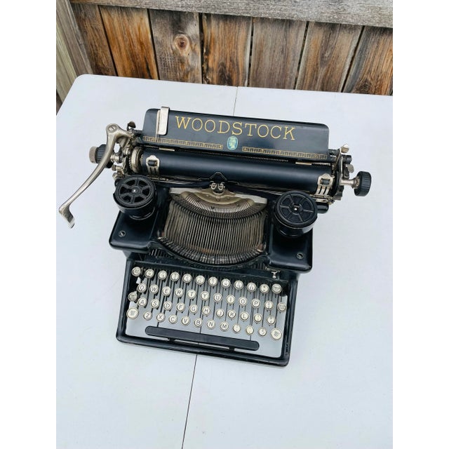 1920s Antique 1920s Woodstock Industrial Typewriter For Sale - Image 5 of 12