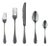 Mepra 5-Piece Flatware Set, Oro Black For Sale