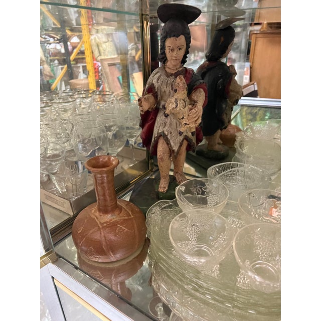 Small 1990s Brown Ceramic Boho Chic Vase, Signed by the Artist For Sale - Image 10 of 10