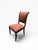 Kindel Mahogany Sleigh Back Side Chair With Hand-Painted Gold Accents For Sale In Boston - Image 6 of 12
