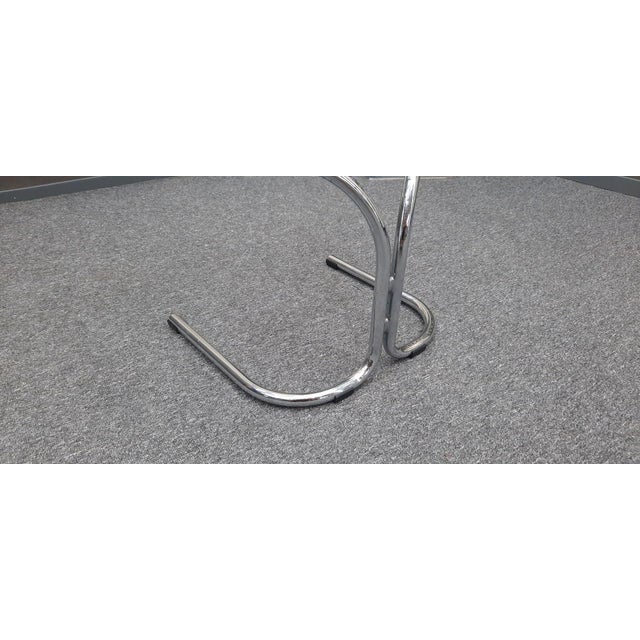 Space Age Radiofreccia Chrome Dining Chairs by Gastone Rinaldi for Rima, 1970s, Set of 6 For Sale - Image 9 of 10