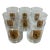 Vintage Gold Heraldic Crest Lowball Glasses, Set of 8 For Sale
