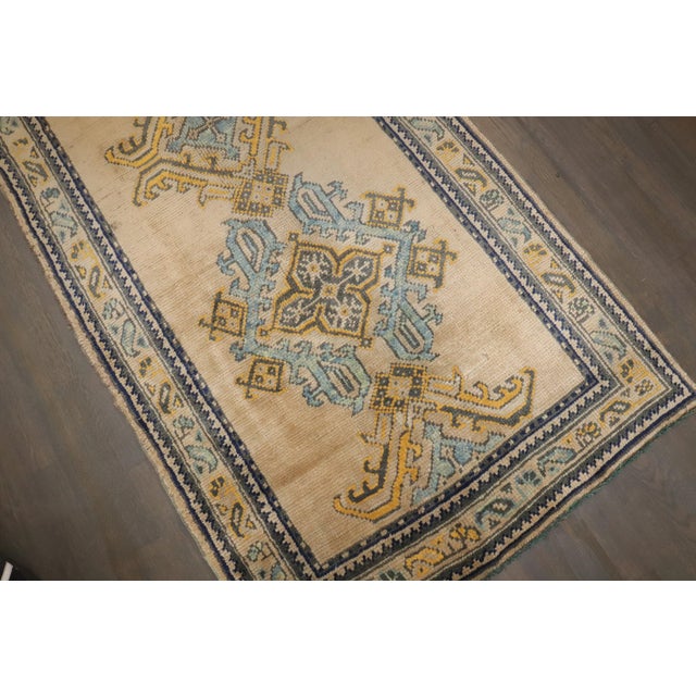 Textile Antique Zabihi Collection Long Turkish Oushak Runner - 3'2" x 17'5" For Sale - Image 7 of 11