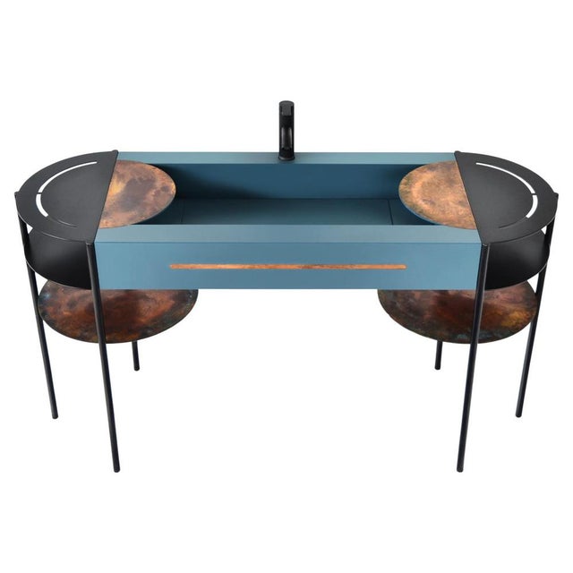 Fontanae Nettuno Washbasin by Atlas Project For Sale - Image 11 of 11