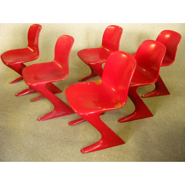 Z Chairs by Ernst Moeckel & Siegfried Mehl for VEB Petrochemisches Kombinat Schwedt, 1960s, Set of 6 For Sale - Image 4 of 11