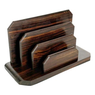 Wooden Letter Holder, France, 1940s For Sale