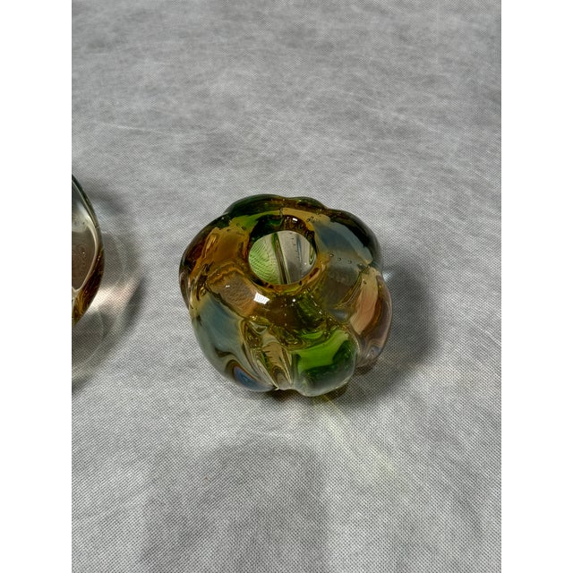 Pizzicato Vase and Bowl attributed to Hana Machovská for Mstišov/Karlovarske Sklo, 1959, Set of 2 For Sale - Image 9 of 11