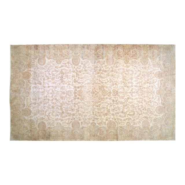 Vintage Turkish Anatolian Hand Knotted Wool Rug, 10'4x18'3 For Sale