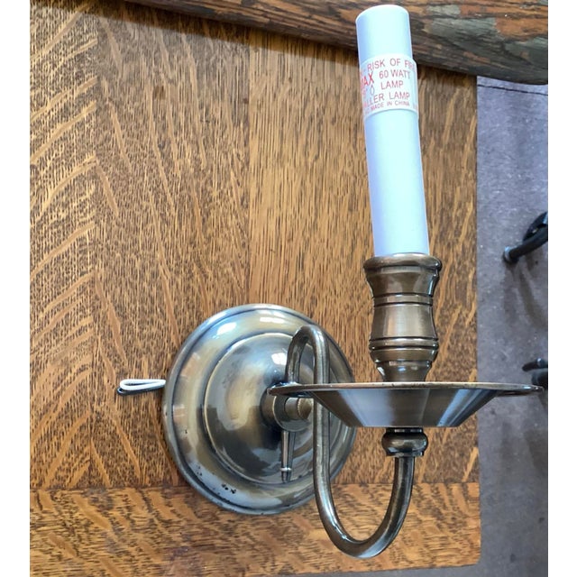 American 1990s Early American Colonial Wall Sconce For Sale - Image 3 of 3