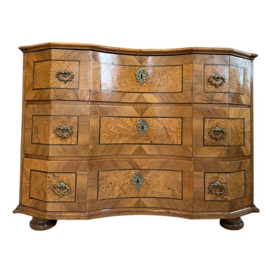 Baroque Chest of Drawers in Pine For Sale