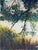 Untitled, ca 2010 by Ernie Gallegos | Pastel on board Landscape with trees and water. For Sale
