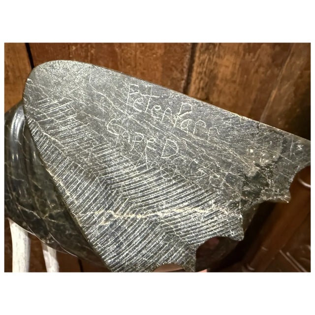 Stone 1960s Soapstone Dancing Walrus by Peter Parr 10.5 Inches – Cape Dorset, Nu For Sale - Image 7 of 8