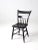 Antique Primitive Black Plank Seat Chair For Sale - Image 9 of 9