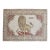 Lion Motif Vintage Turkish White Ground Dowry Rug, 20th Century - 4'7" x 6'9" For Sale