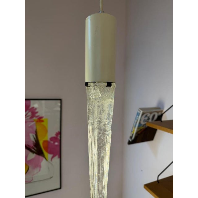 Icicle Pendant Lamp by Davids Lamp For Sale - Image 10 of 11