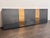Brutalist Ken Fulk Custom Long Wall-Mounted Zinc + Brass Headboard For Sale - Image 3 of 12