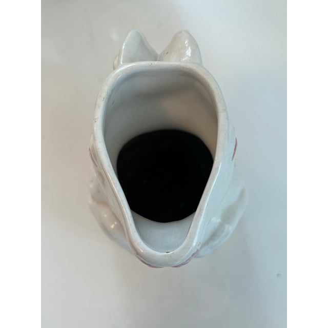 Boho Chic 1970s Italian Faience Rabbit-Form Pitcher For Sale - Image 3 of 8