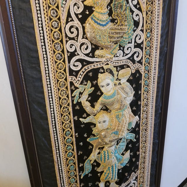 This beautiful embroidery will add life and charm and sparkle to your walls. We love the three dimensional aspects of this...