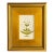 Original Hand-Painted White Floral Motif Paining, Framed For Sale