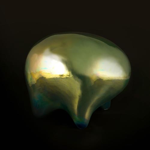 Green of the Neo Habitat Sculptural Object by Caspi Ceramics Nl For Sale - Image 13 of 18