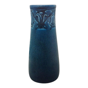 Rookwood American Art Pottery Aerial Blue Bellflower Design Bud Vase C1928