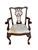 Early 20th Century Thomasville Chippendale Style Mahogany Claw and Ball Armchair Set of Two For Sale - Image 4 of 12