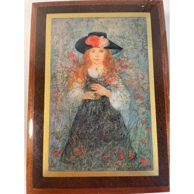 Late 20th Century Late 20th Century Small Vintage Italian Marquetry Music Jewelry Box For Sale - Image 5 of 12