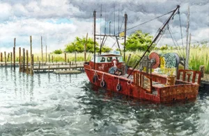 "The Ruthie N' Julie" Original Watercolor Painting