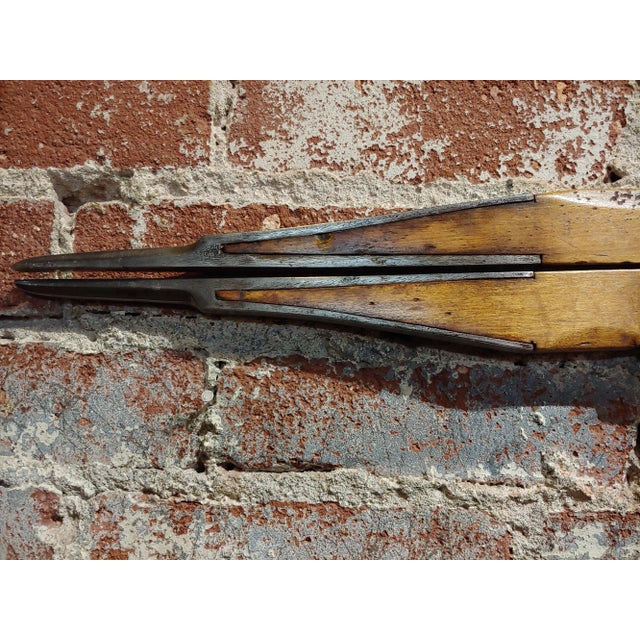 1910 Antique William Greenleaf Wood and Brass Lumber Caliper For Sale - Image 9 of 11