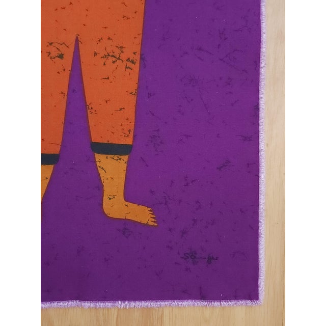 Mid-Century Modern Mid-Century Modern German Pop Art Screen Printed Wall Hanging by Traute Sänger, 1970s For Sale - Image 3 of 4