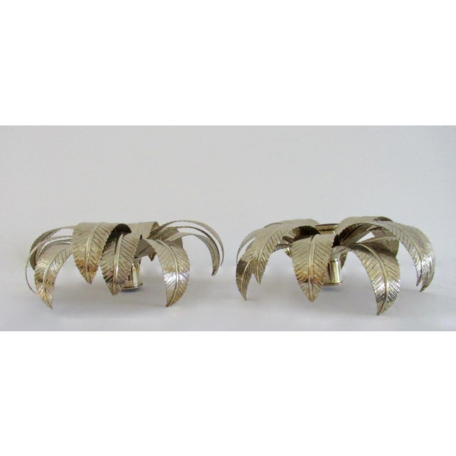 William Yoeward, "Alexis," 10" Crystal & Silver Palm Tree Candle Holders - A Pair For Sale - Image 12 of 15